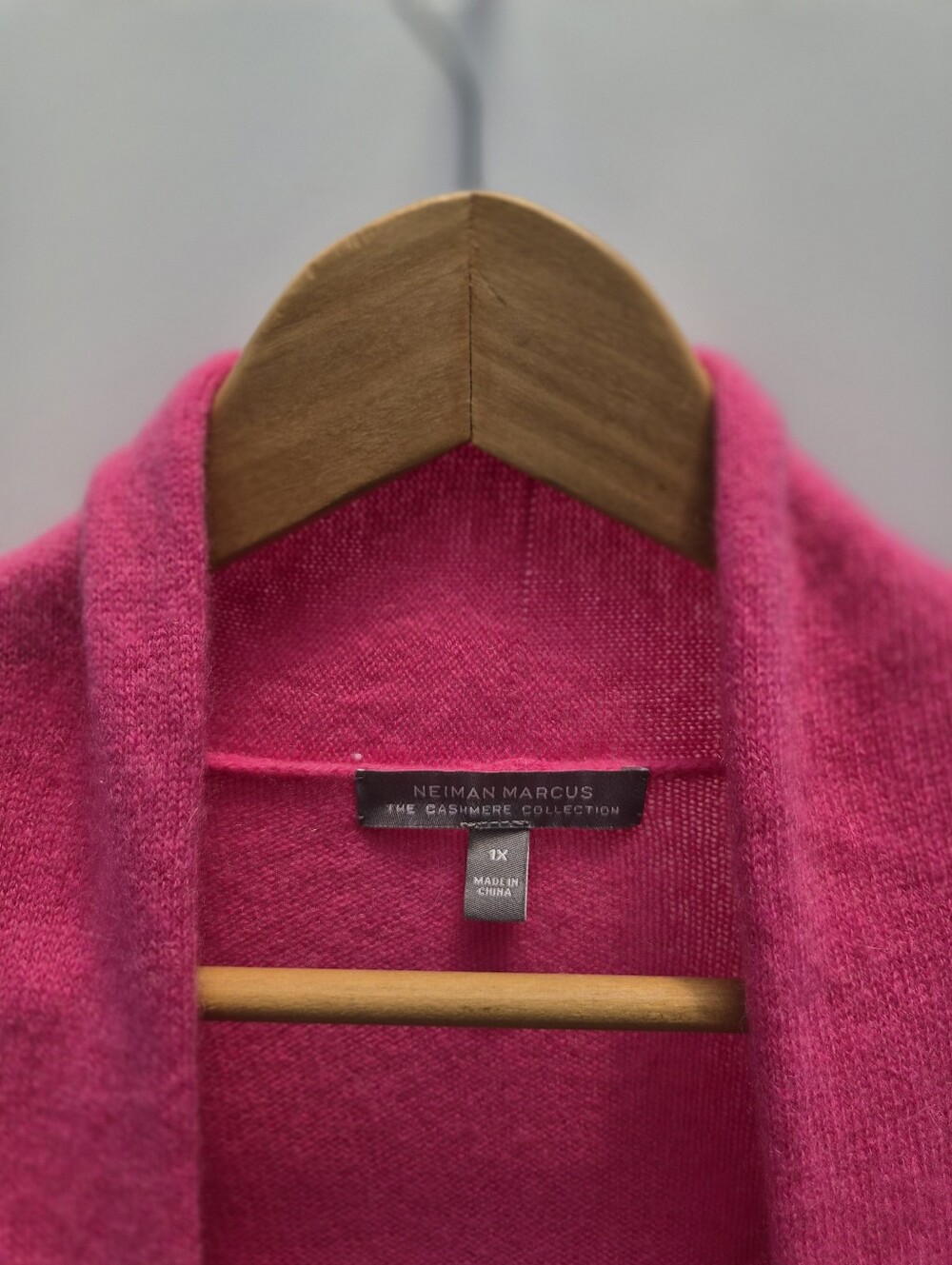 Neiman Marcus Cashmere Duster Cardigan 1X Tank 2X Set Hot Pink Barbiecore Luxury - Picture 8 of 16